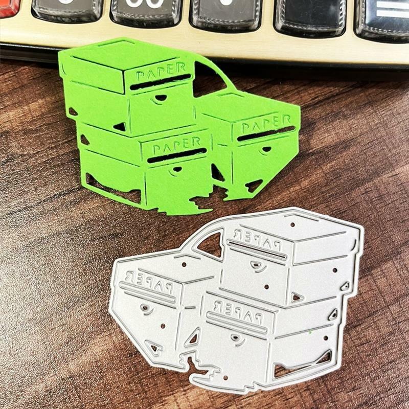 Paper File Storage Box Metal Cutting Dies Embossing Stencil DIY Album Template