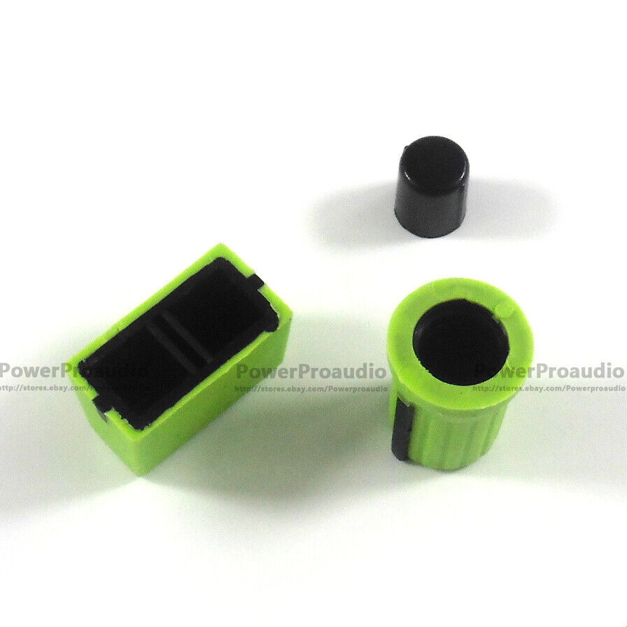 20PCS Rotary Knob+20PCS Fader Cap For Rane Mixer TTM 57 61 62 64 68(dark green)