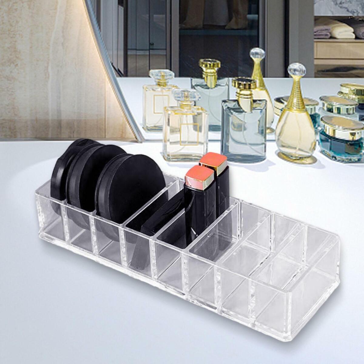 up Organizer Acrylic 8 Compartments  up Holder for  Table