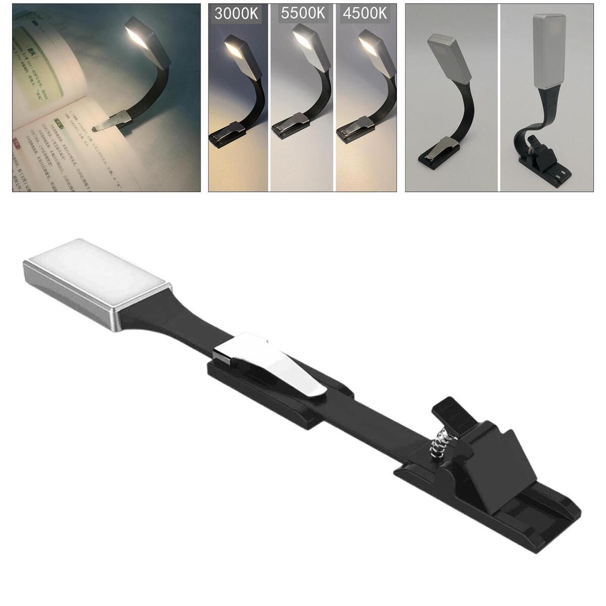 New   Flexible Clip Reading Lamp USB Rechargeable Gifts