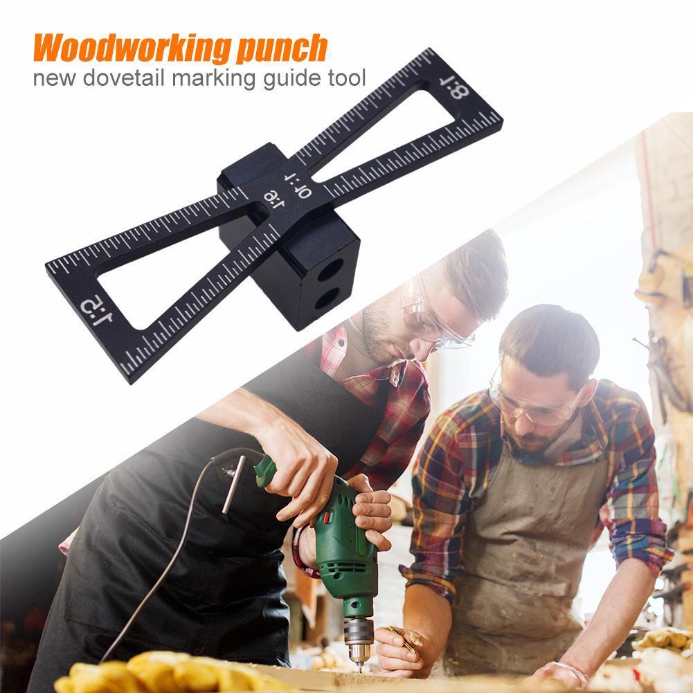 Aluminum Wood Joints Gauge Woodworking Dovetail Marking Gauge Template Tool