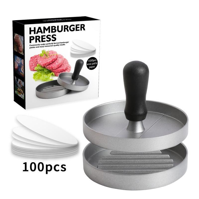 Round Barbecue Burger Press Burger Maker Grill Smasher Burger Press Grilling Kit