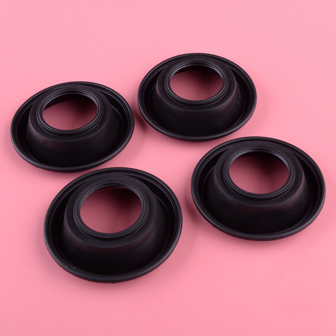 4pcs Carburetor Vacuum Diaphragm Membrane Fit For Suzuki GSX600F GSX750F Black