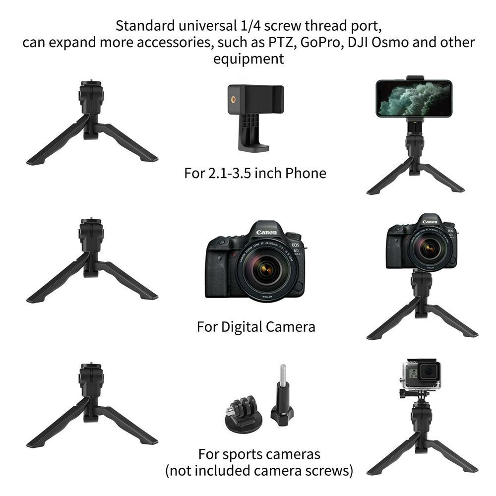 Stick 360° Desktop Tripod Phone Stabilizer Holder For GoPro Camera Cell Phone