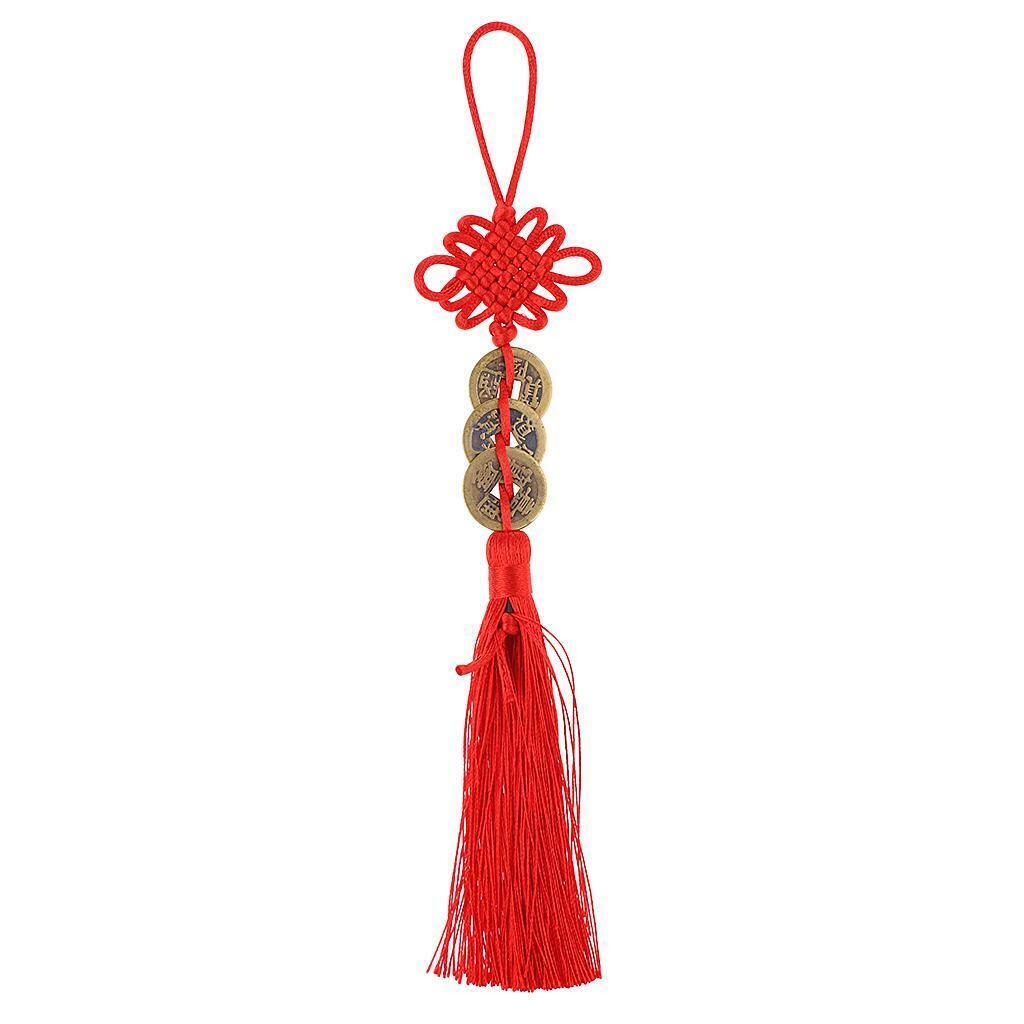 6 lot Chinese Amulet Feng   Hanging Pendant Tassel Decorative