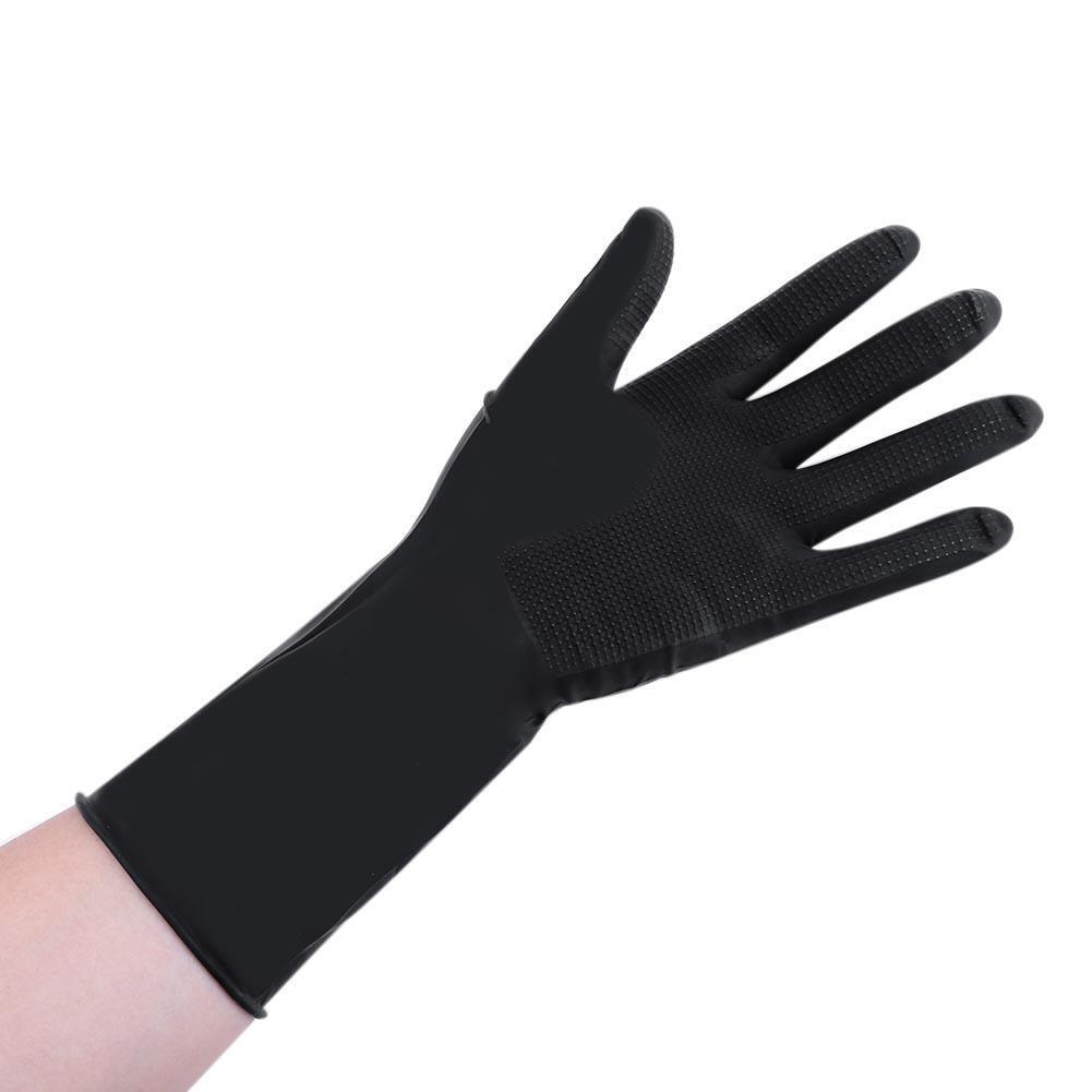 Black Hair Gloves Hair Perm Shampoo Hair Coloring Latex Thick Tools(S)