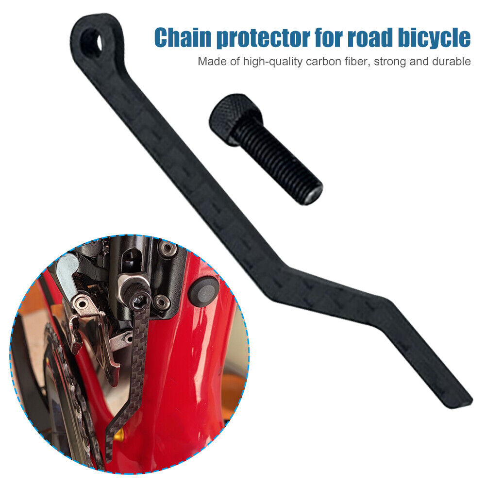Road Bike Chain Anti-Drop Stabilizer Carbon Fiber Bicycle Chains Protector