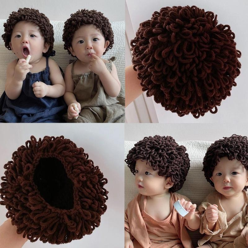 Baby Funny Hat Children Wig Hat Instant Noodle Hat Curly Hat for Funny Party