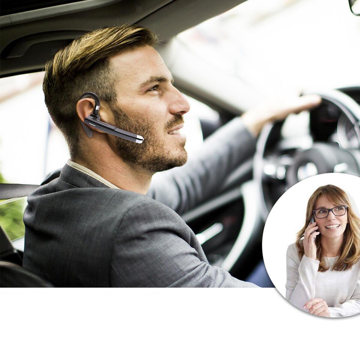 Wireless Headset  Earpiece Business Driving Noise Cancelling Earbud
