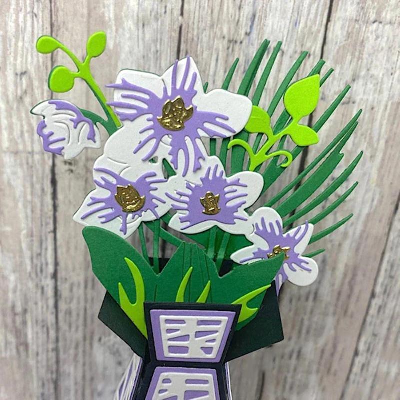 Metal Template Moulds Flower Embossing Tool for Album Scrapbooking Art Decor