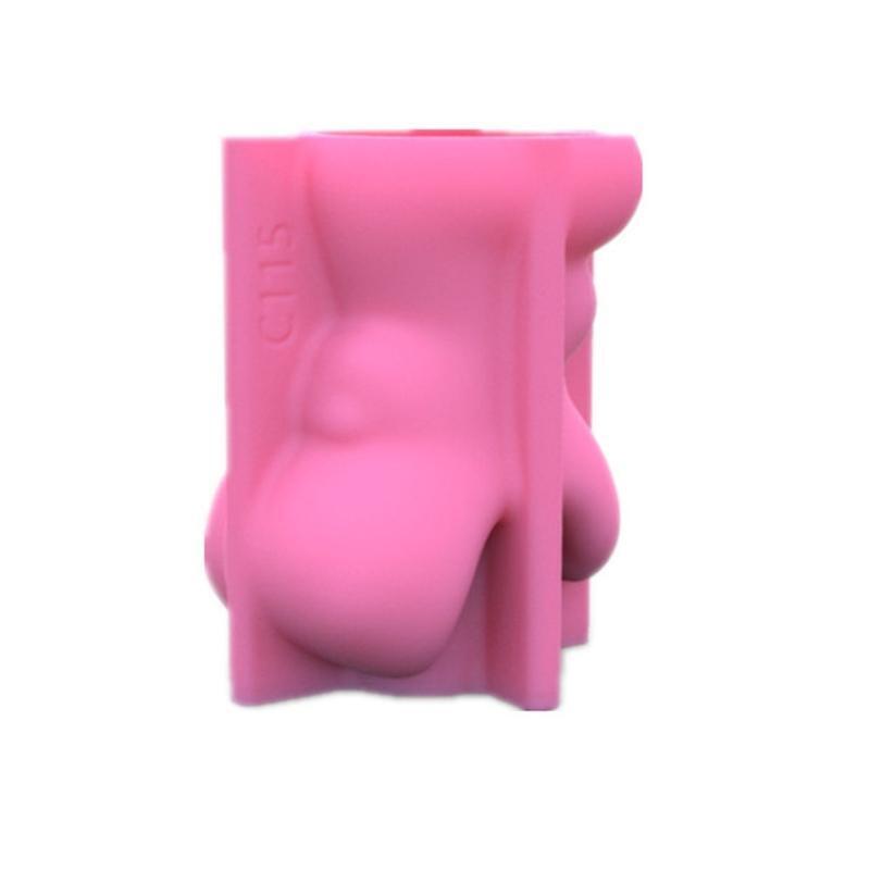 Hippo Pen Holder Silicone Mold Succulent Flowerpot Clay Cement Plaster Molds
