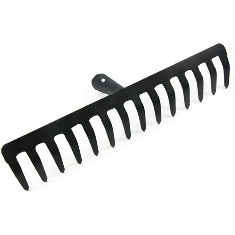 Super Practical Heavy Duty Carbon Steel Garden Rakes 14 Teeth Hand Tools