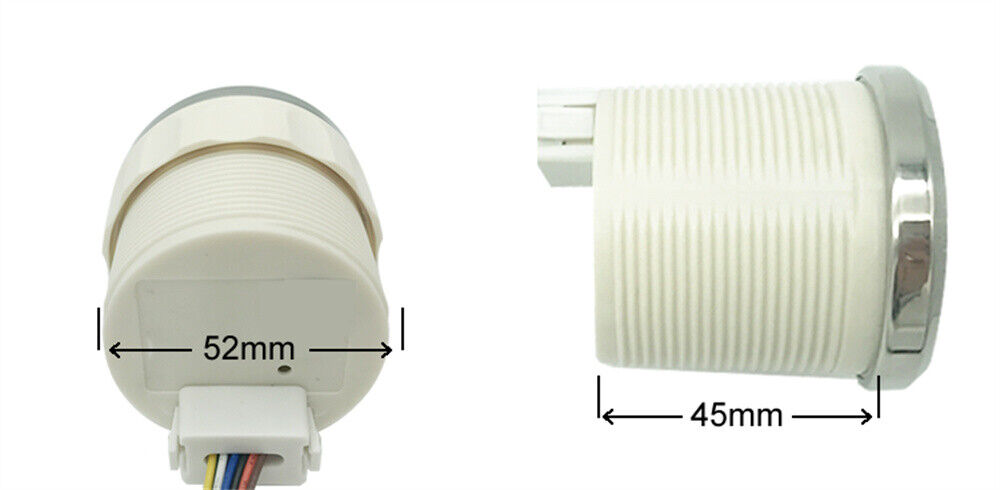 Car Boat Digital LED Meter Voltage + Fuel Level 0-190ohm & 240-30? Waterproof