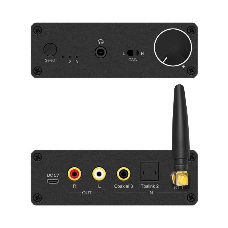 Digital to Analog Support One Optical Fiber and One Coaxial Interface Input