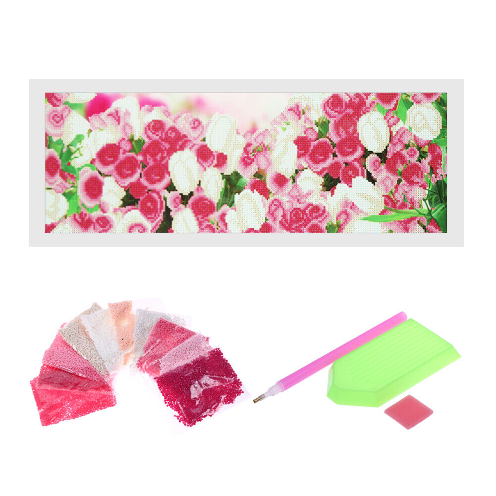 5D DIY Drill Diamond Painting Tulips Cross Stitch Embroidery Kit Home Decor