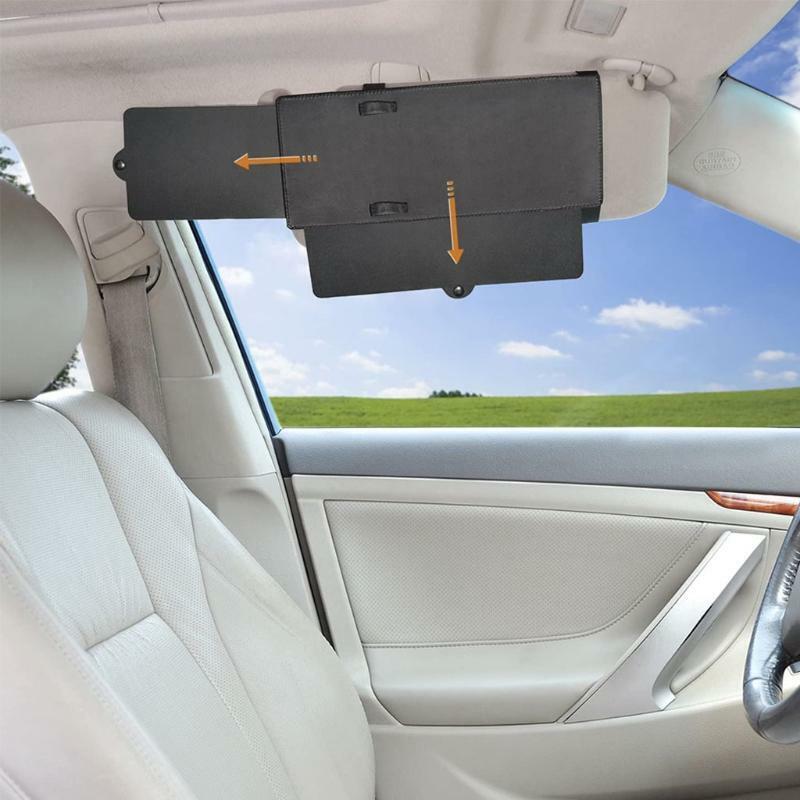 Sun Visor Protection Blocker Durable PU Leather Fit for Vehicle Decorations
