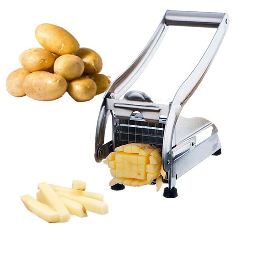 Stainless Steel French Fries Making Tool Potato Chips Strip Slicer Cutter