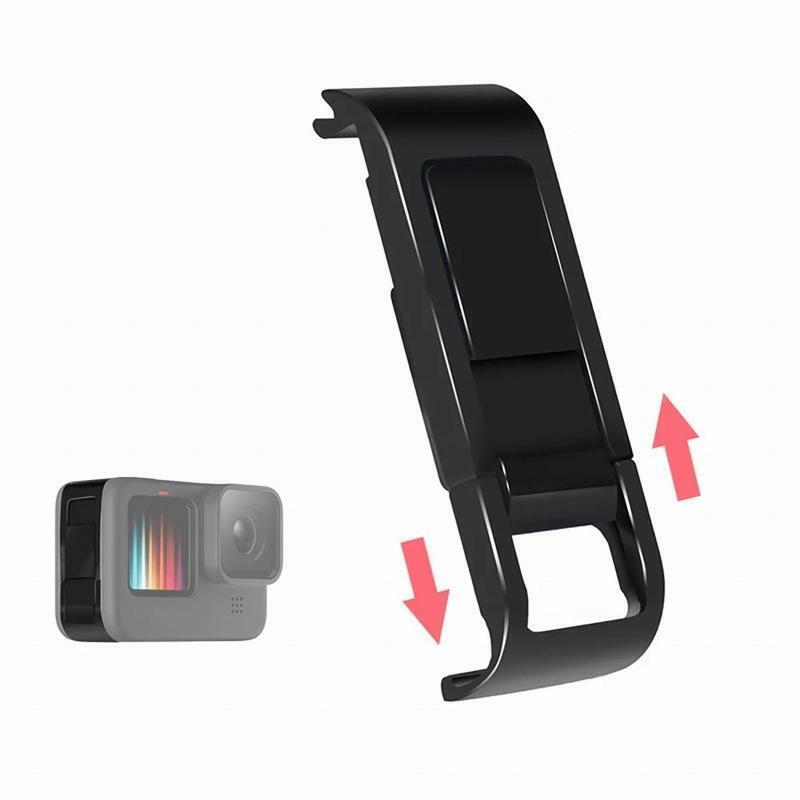 For Go Pro 9 10 Aluminium Side Cover Alloy Replacement Battery Lid Door Cover