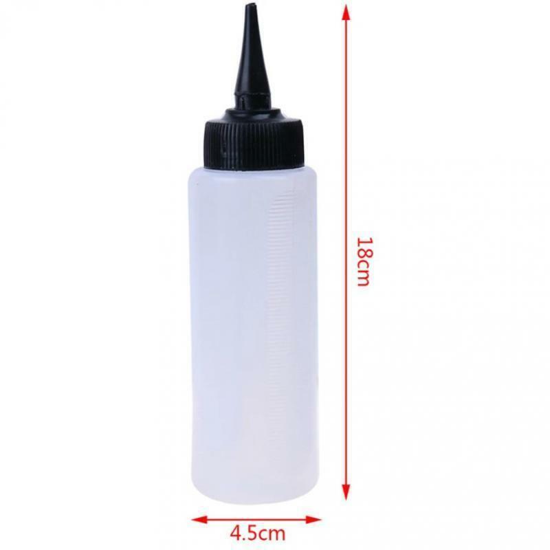 3Pc 150ml Empty Plastic Salon  Color Measuring Tinting Applicator