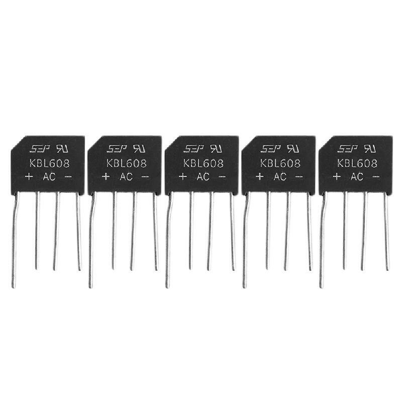 5Pcs KBL608 DIP KBL608 6A 800V Diode Bridge Rectifi