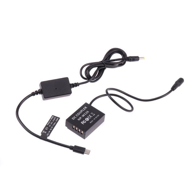 Camera Power Supplies Type-C to NP W126 Dummy Battery for X-A2 A3 X-E2s X-Pro2