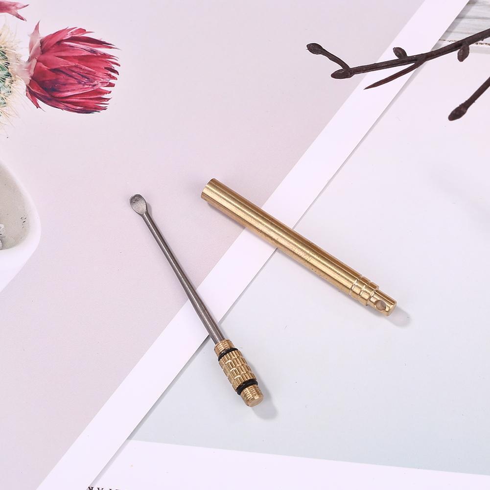 Portable Titanium Alloy Ear Spoon Travel Rust-Resistance Outdoor Tools