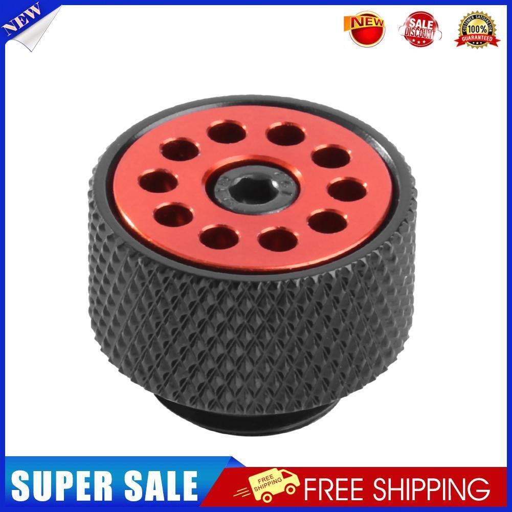 PM-JS-PQDT1 G1/4 Exhaust Plug Air Evacuation Valve for Water Cooling (Red)