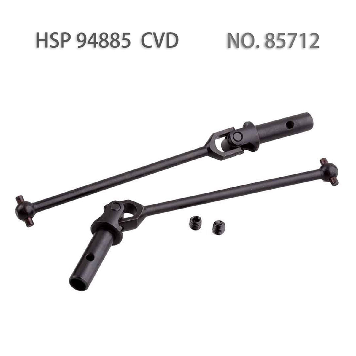 For 1/8 HSP 94885 85712 RC Car 2pcs Steel Universal CVD Transmission Drive Shaft