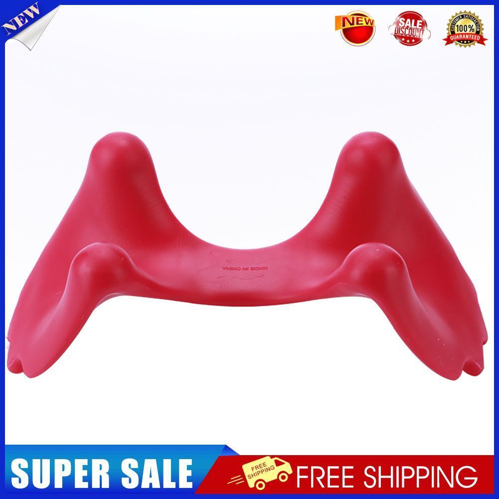 Portable Plastic Manual Cervical Massager Shoulder Head Back Tool (Pink)