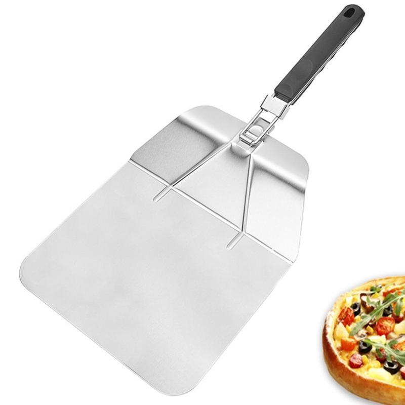 Stainless Steel Pizza Peel Shovel Spatula 21inch Folding Cake Cheese Lifter Tray