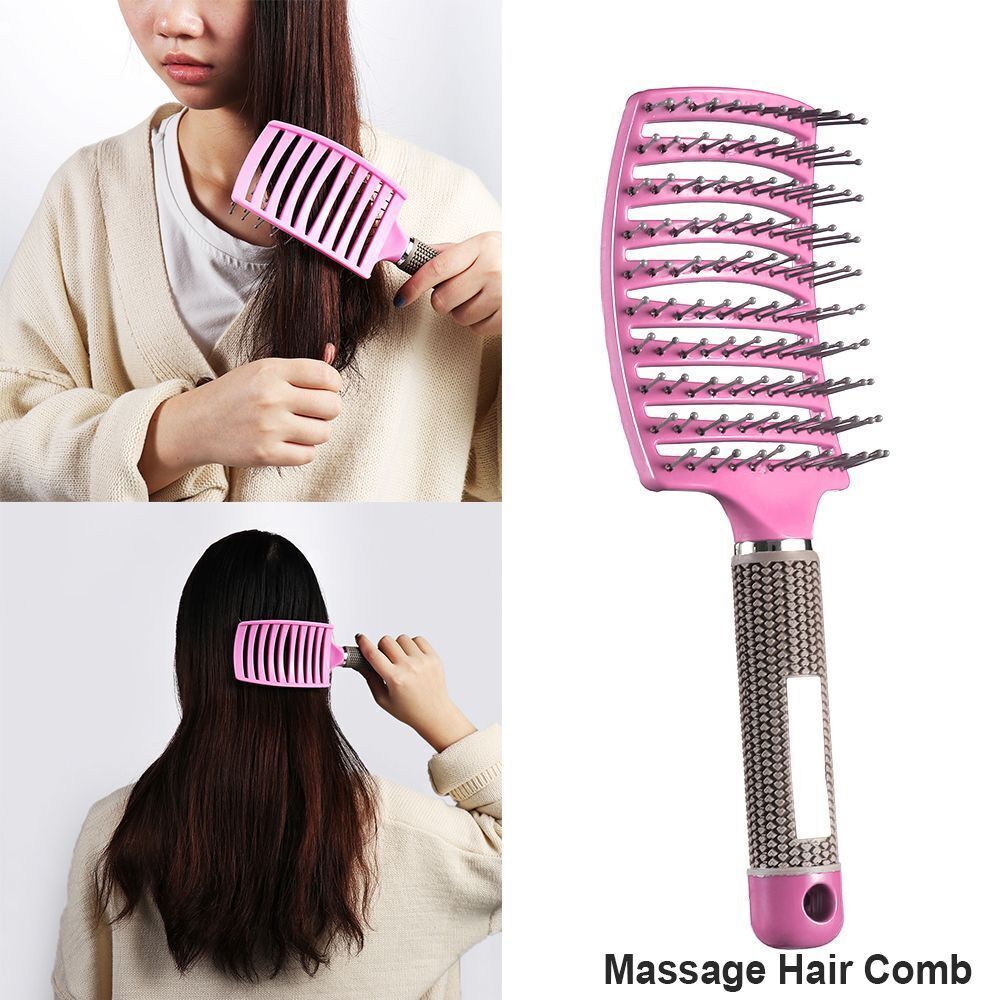 Wide tooth Anti-static Massager Brush Hair Comb Hairdressing Styling Tools