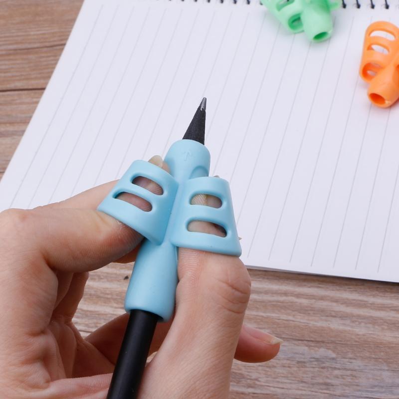 Pack of 3 Silicone Pencil Grips for Kids Handwriting Writing Aid Gripper Finger