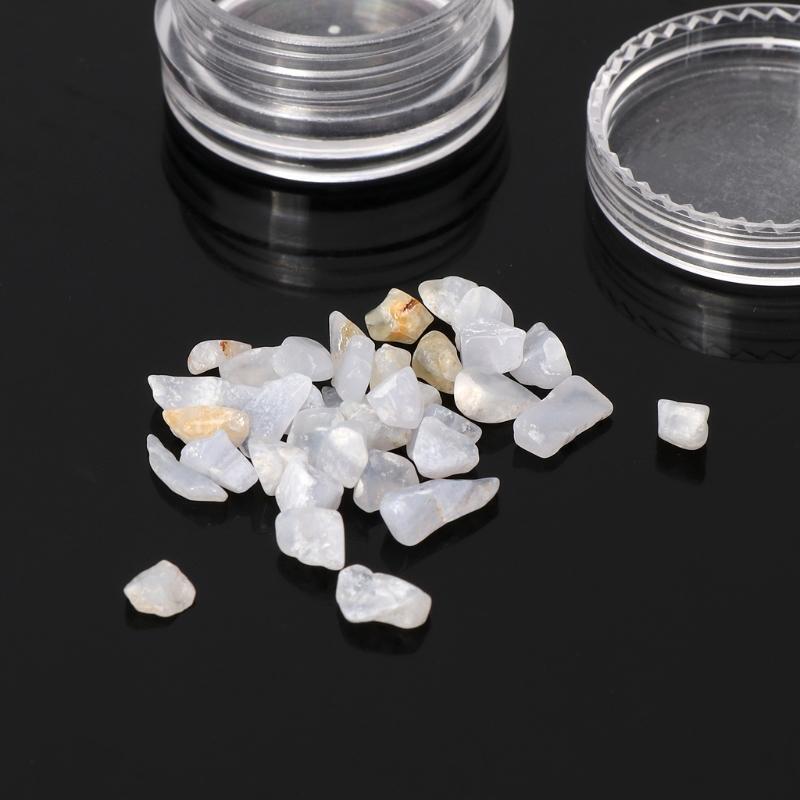 10Pcs Aquamarine Tumbled Chips Stone Healing Reiki Crystal Stone Jewelry Making