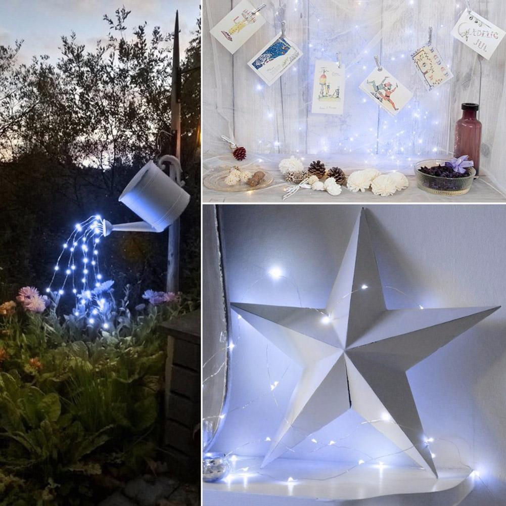 100 LED 12m Solar Copper Wire String Lamp Garden Decorative Light (White)