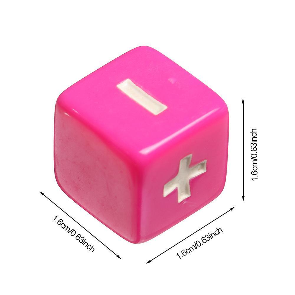 Minus Dice Two-color Dices Mathematical Operation Dice Board Game Accessories