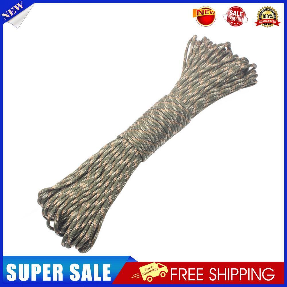4mm 7 Strands Paracord Outdoor Camp Parachute Cord (Army Green Camouflage)