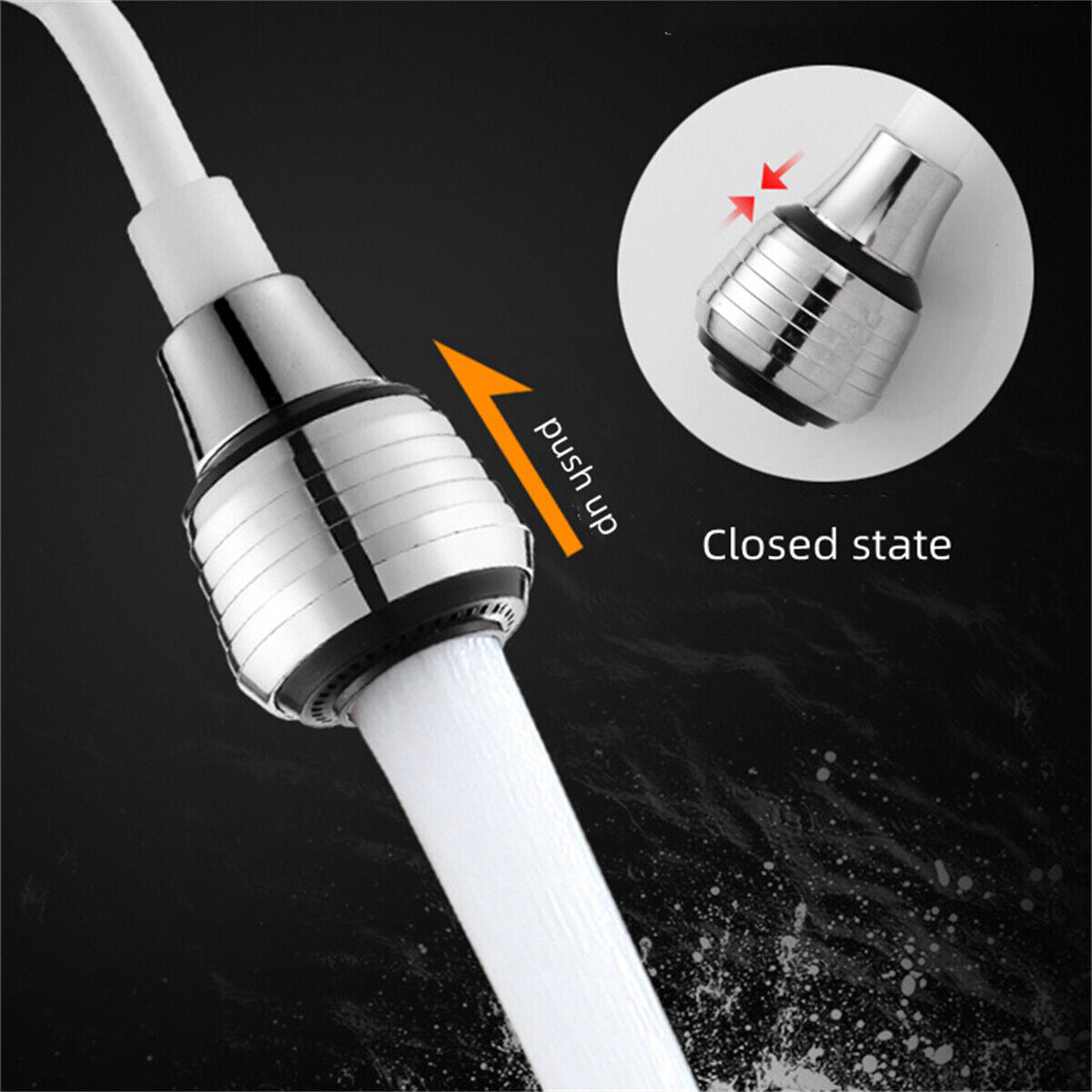 Long Hose Faucet Extender Nozzle Flexible Saving Taps Adapter Sink Spray Bubbler