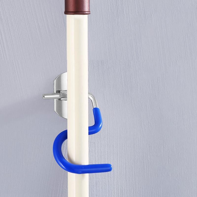 Stainless Steel Broom Holder S-Type Garden Organizer Hook Brush Storage Hanger