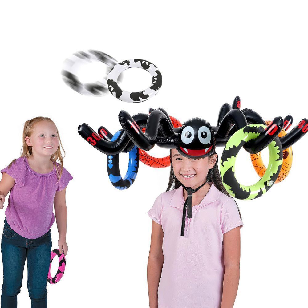 Ring Toss Games Halloween Toss Game Halloween Party Decor Inflatable Spider Hat