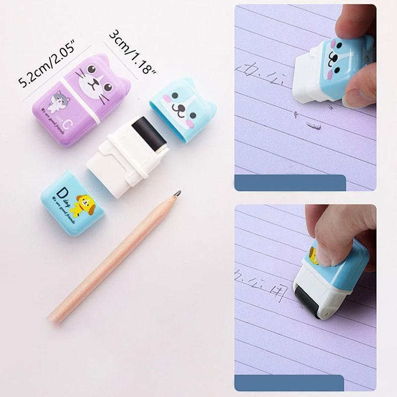 Pocket Eraser Cute Roller Erasers Easy Erasing Rewards Eraser for Kid Boy Girl