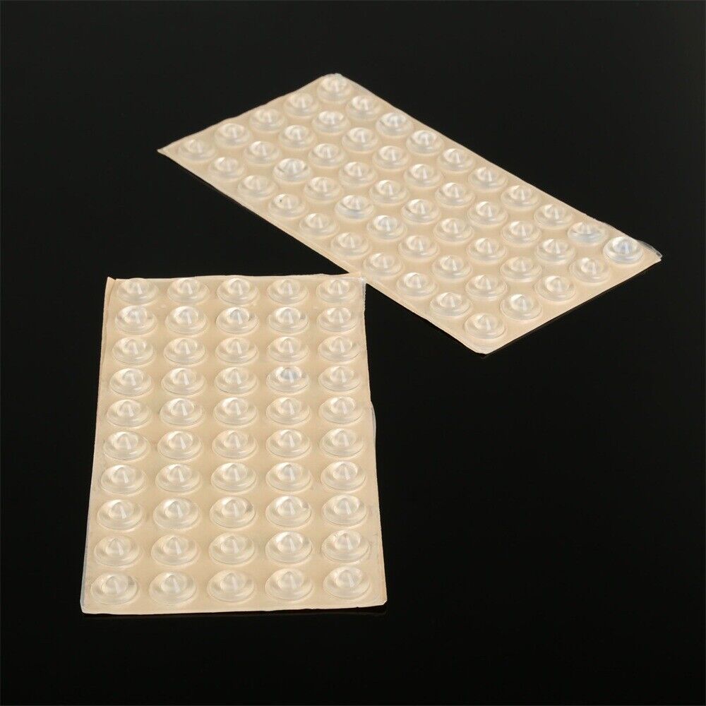 100Pcs Self-Adhesive Door Buffer Pads Protector Stick On Furniture Feet Bumper