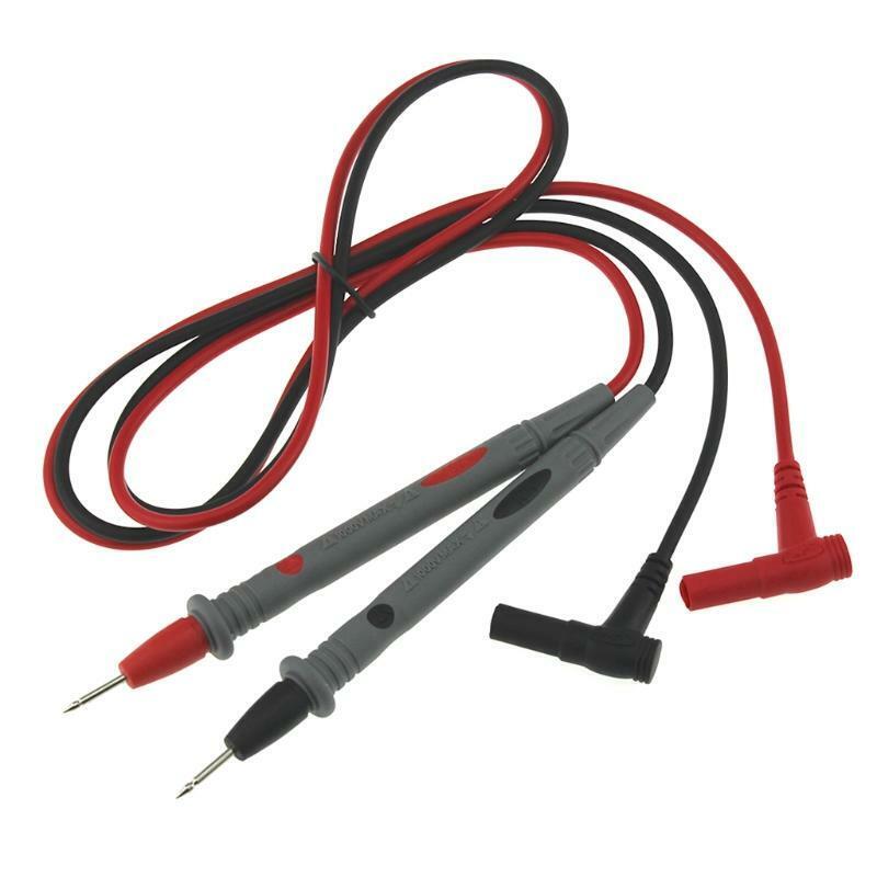 1 Pair Universal Digital Multimeter Test Lead Probe Pen Cable + Alligator Pliers