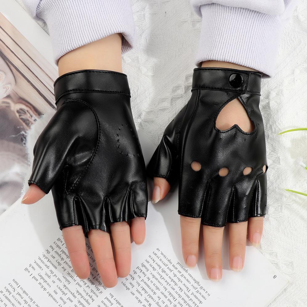 Apparel Accessories Driving Mittens Leather Gloves Dancing Mittens Punk Glove