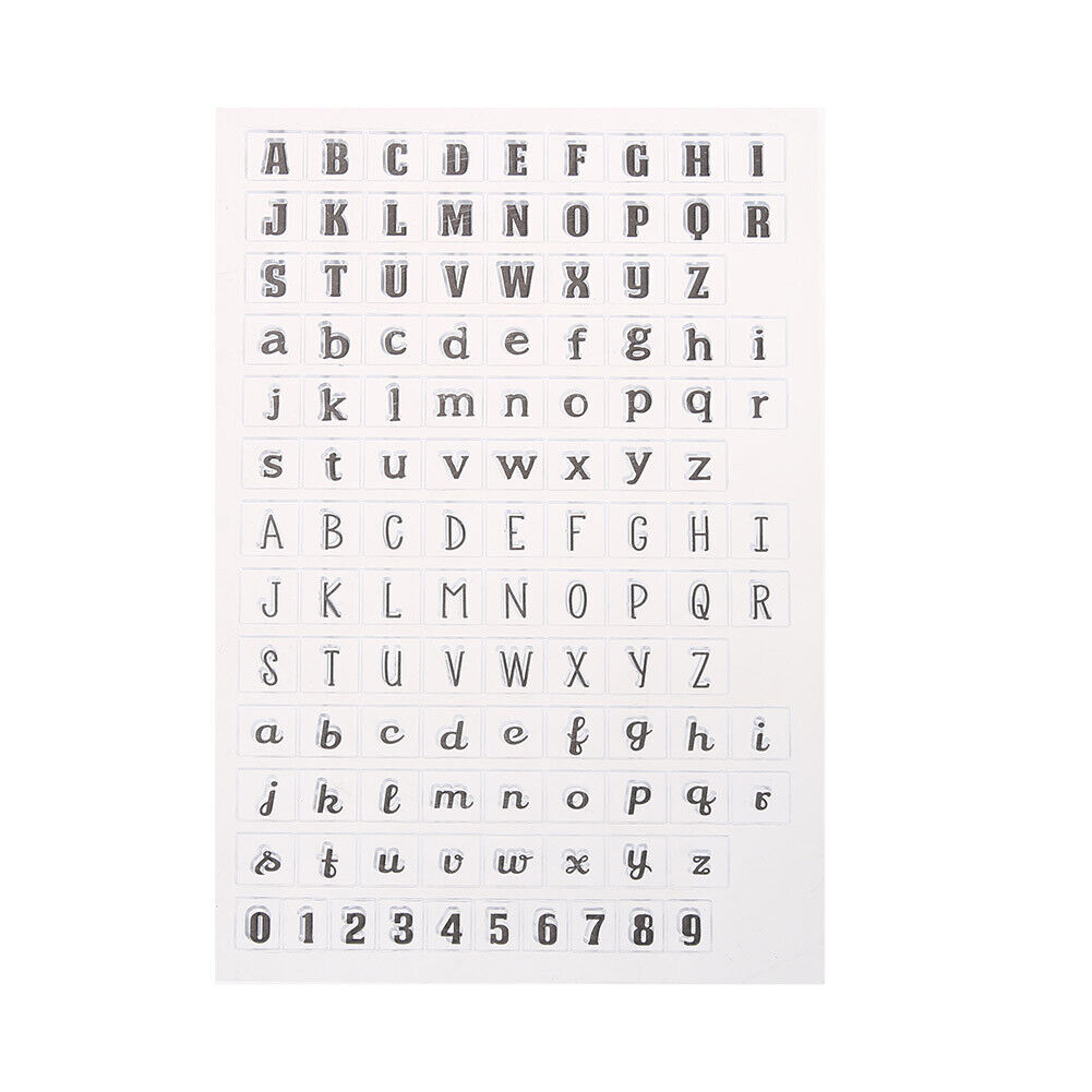 Transparent Clear Stamp DIY Silicone Seals Scrapbooking Card 32
