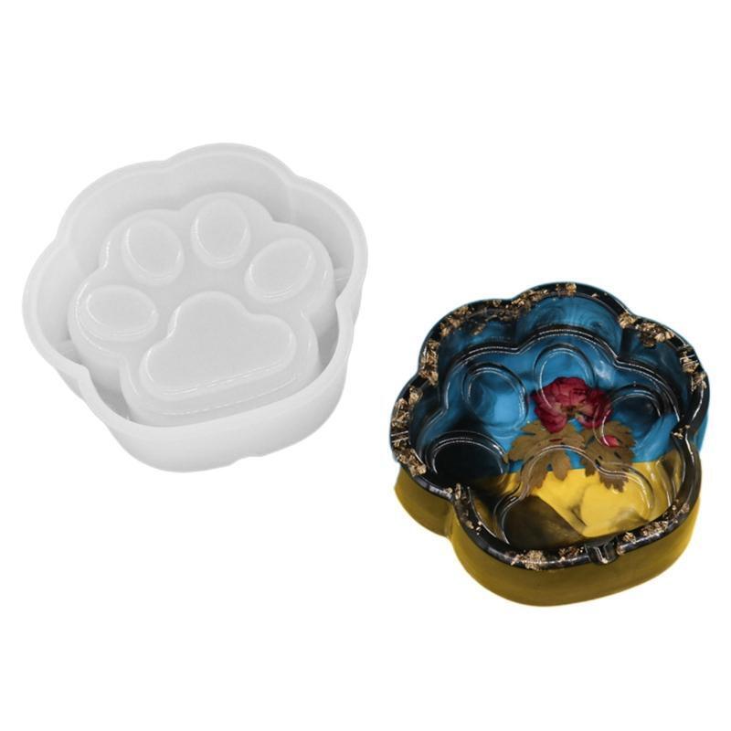Silicone Mold DIY Paw Jewelry Pendant Night Light Mold Keychain Ashtry Decor