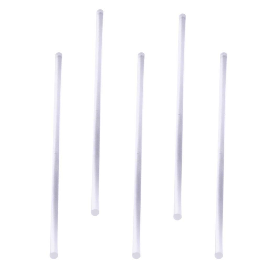 5pcs Long Clear Acrylic s Lucite Rod for  Table Scene Building