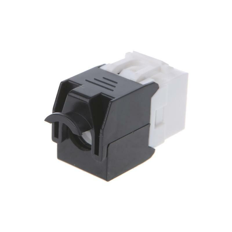 10pcs Gigabit RJ45 CAT6 Keystone Jacks Modules Tool-free Connection Cable adapte
