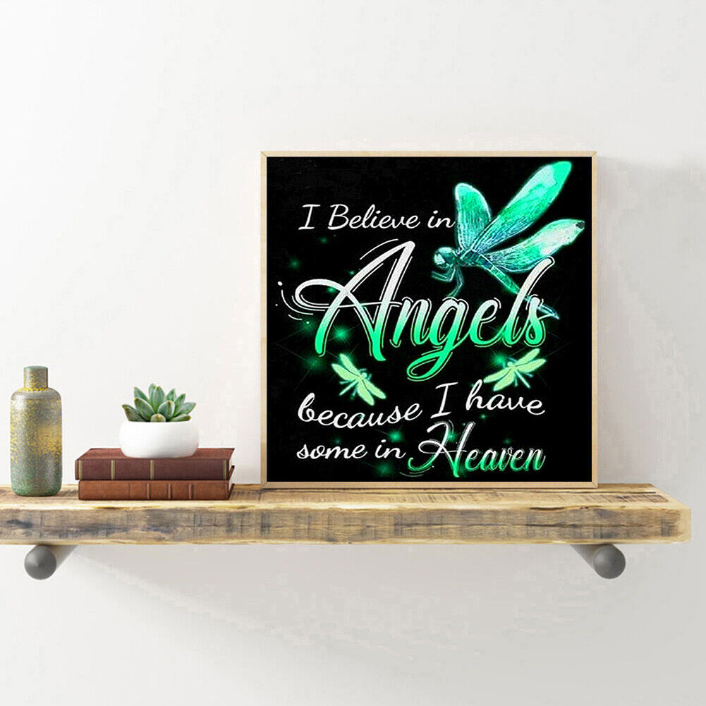 Letter Angel Full Drill Diamond Painting Kit DIY Rhinestone Mosaic Picture
