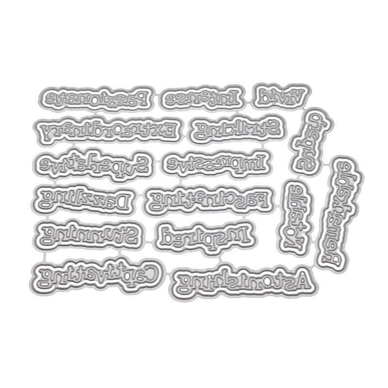 Letter Metal Cutting Dies Stencil DIY Scrapbooking Album Stamp Paper Card Craft
