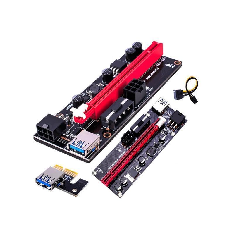 PCI-E Riser VER 009S Express 1X 4x 8x 16x Extender 6Pcs Newest VER009 USB 3.0